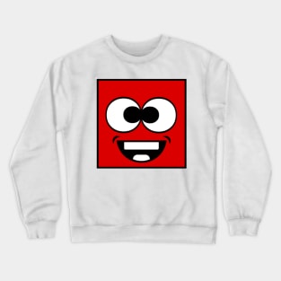 Cute funny cool facial expression retro design Crewneck Sweatshirt